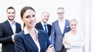 corporate leadership team representing modern C-suite executives